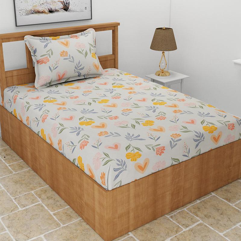 Buy Jungly Face Kids Bedsheet - Grey Bedsheets from Vaaree