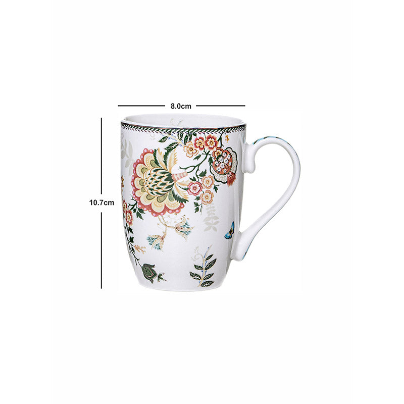 Mug & Tea Cup - Istona Ethnic Mug (320 ML) - Set Of Two