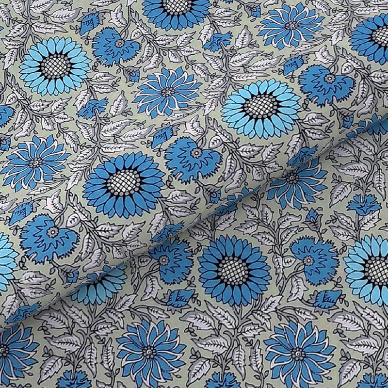 Buy Astor Floral Bedsheet - Blue Bedsheets from Vaaree