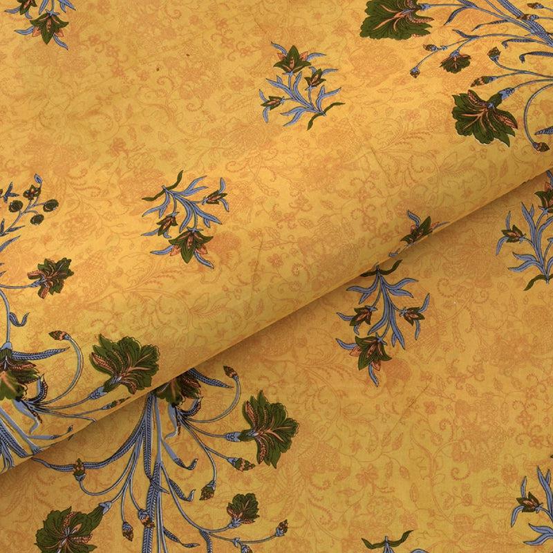 Buy Suma Floral Bedsheet - Yellow Bedsheets from Vaaree