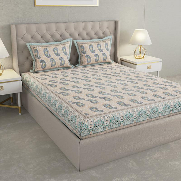 Buy Suyash Printed Bedsheet - Cream Bedsheets from Vaaree