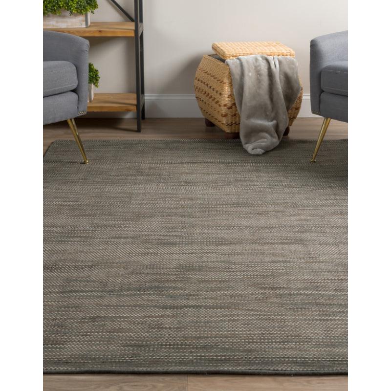 Buy Lasumi Hand Woven Rug - Dark Grey Rugs from Vaaree