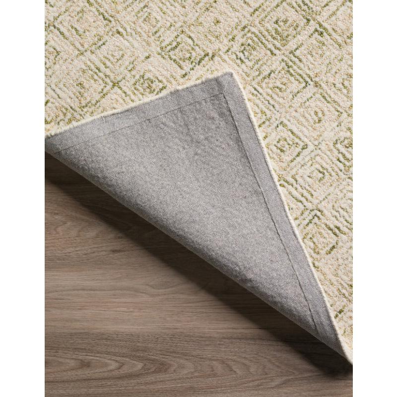 Buy Timeless Textures Hand Tufted Rug - Olive & White Rugs from Vaaree