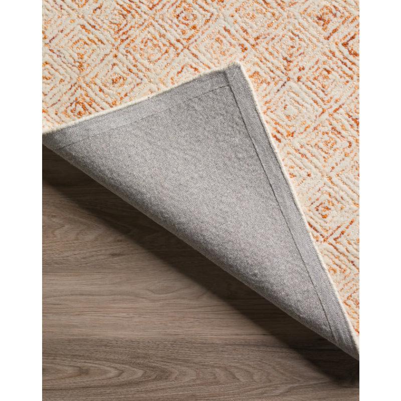 Buy Timeless Textures Hand Tufted Rug - Orange & White Rugs from Vaaree