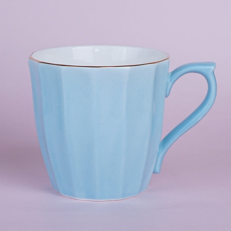 Mug & Tea Cup - Ereva Sky Blue Mug (200 ML) - Set Of Six