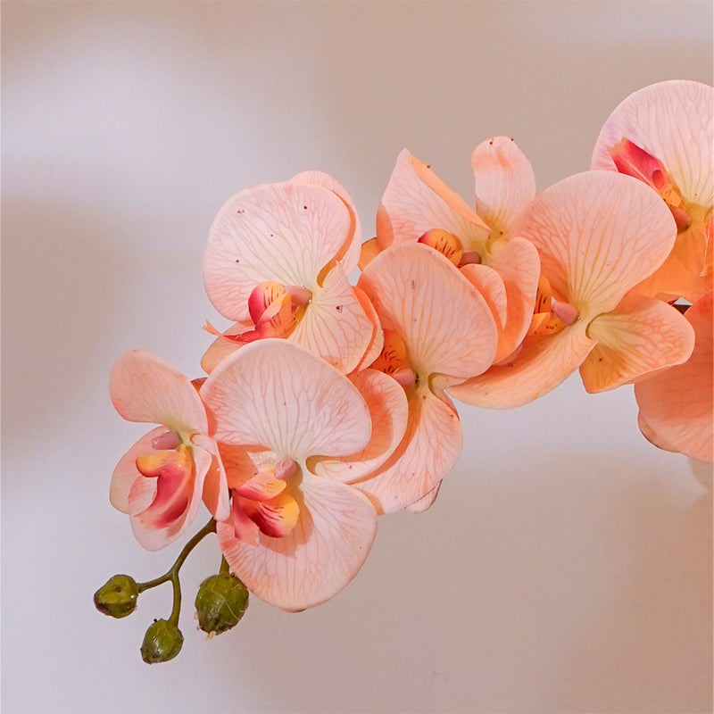 Buy Faux Orchid Flower Stick (Peach) - 38 CM Artificial Flowers from Vaaree