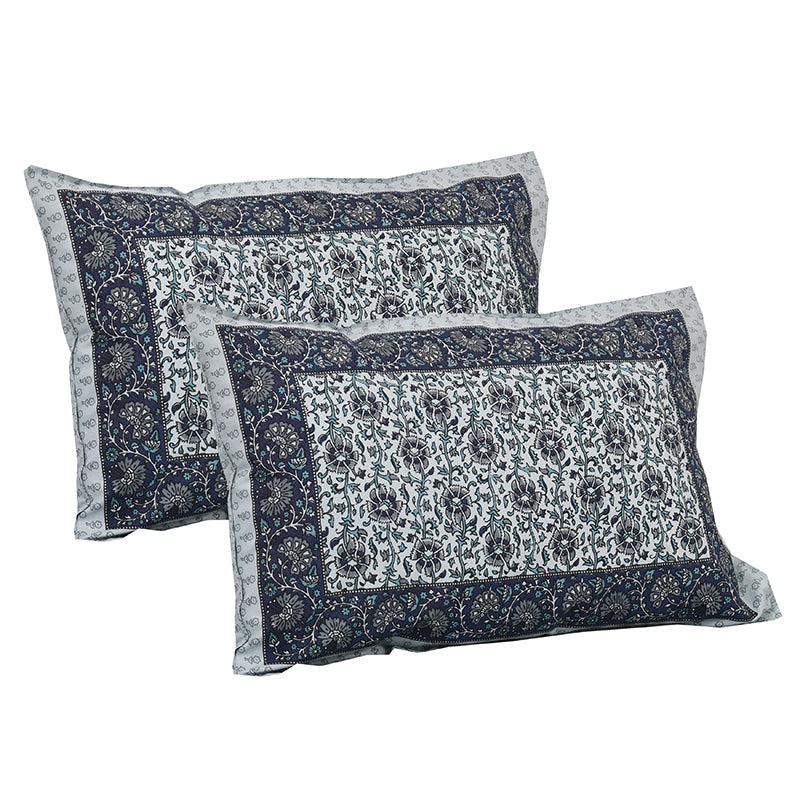 Buy Mridula Printed Bedsheet - Blue Bedsheets from Vaaree