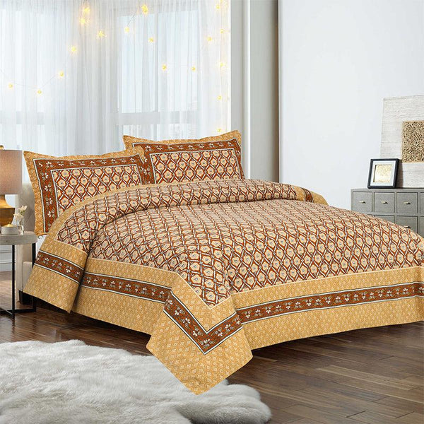 Buy Opala Printed Bedsheet - Brown Bedsheets from Vaaree