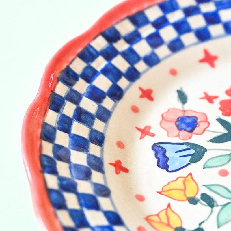 Wall Plates - Into The Wild Bloom Handpainted Wall Plate