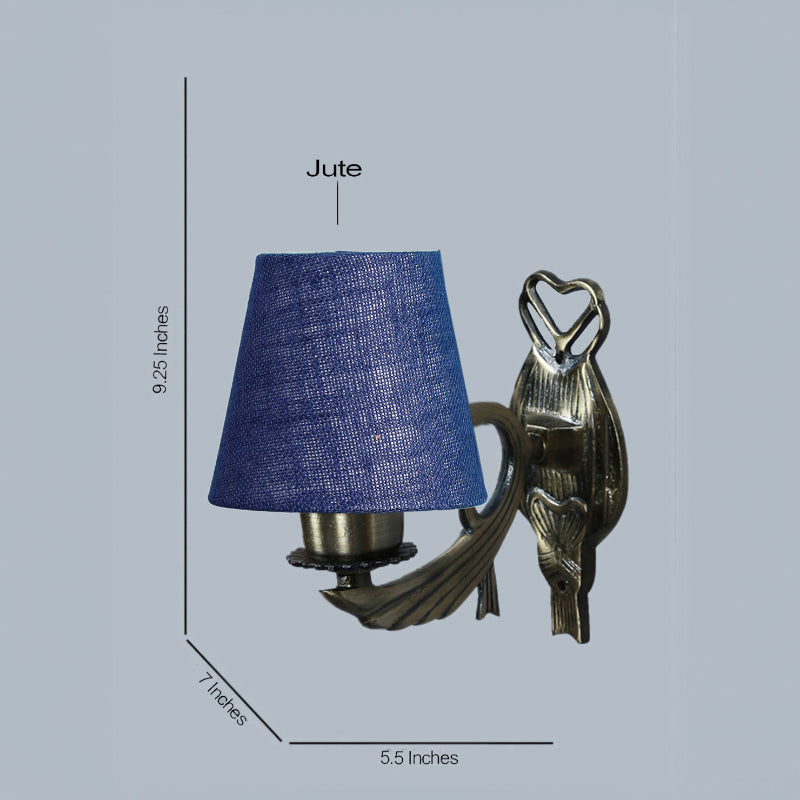 Wall Lamp - Love Gleam Atva Conical Wall Lamp - Blue