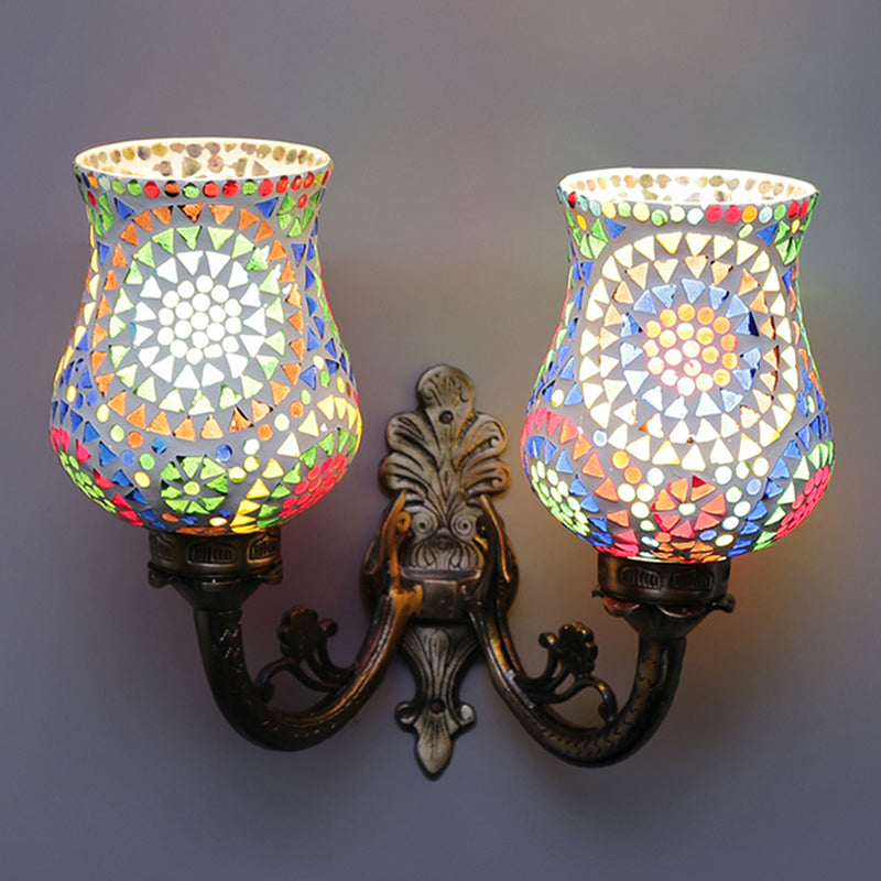 Wall Lamp - Elva Twinner Mosaic Wall Lamp