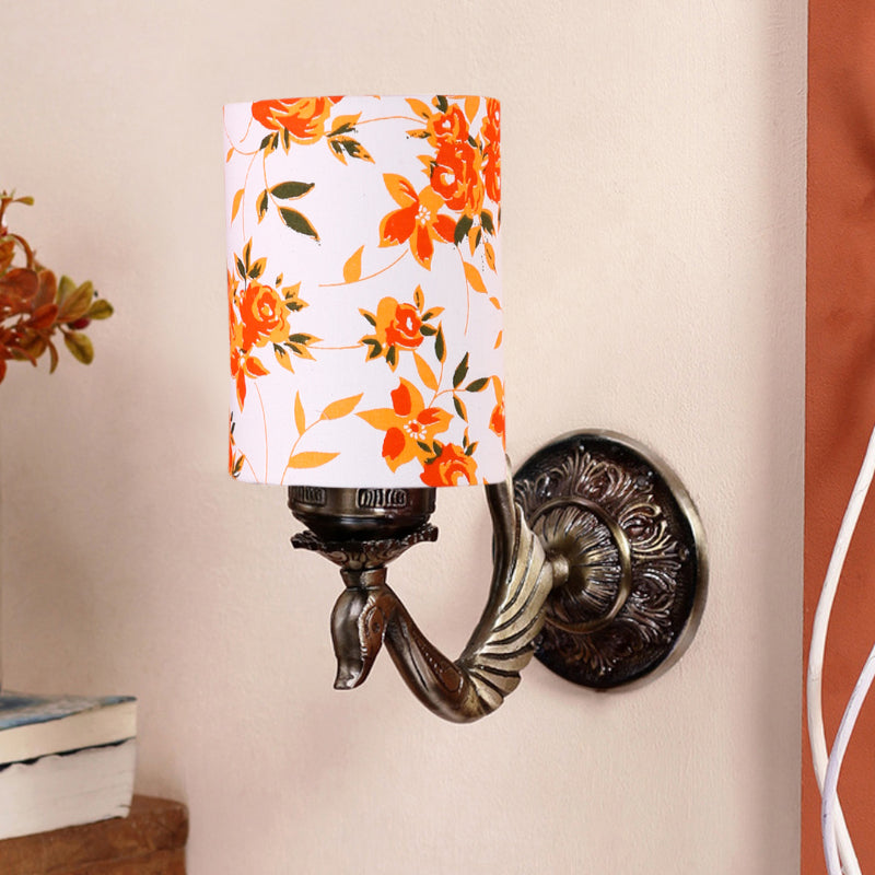 Wall Lamp - Amro Retro Ibis Flora Cylindrical Wall Lamp