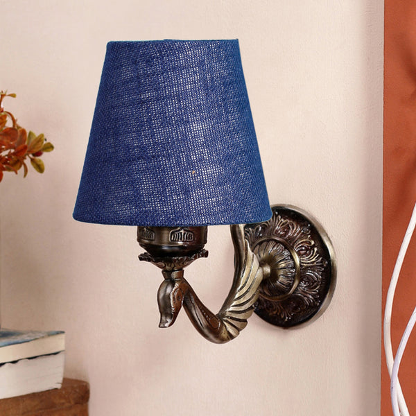 Buy Amro Retro Conical Wall Lamp - Blue Wall Lamp from Vaaree