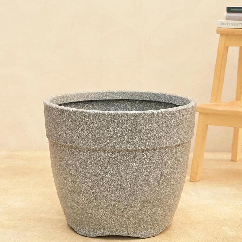 Buy Ugaoo Barca Round Large Planter - Grey Pots & Planters from Vaaree