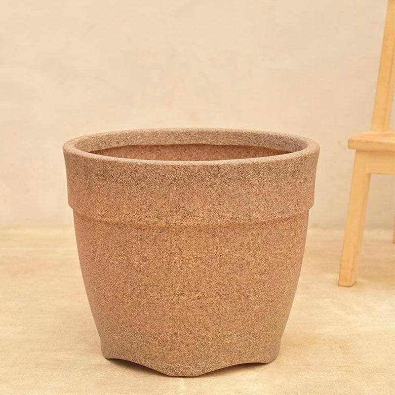 Buy Ugaoo Barca Round Medium Planter - Sand Pots & Planters from Vaaree