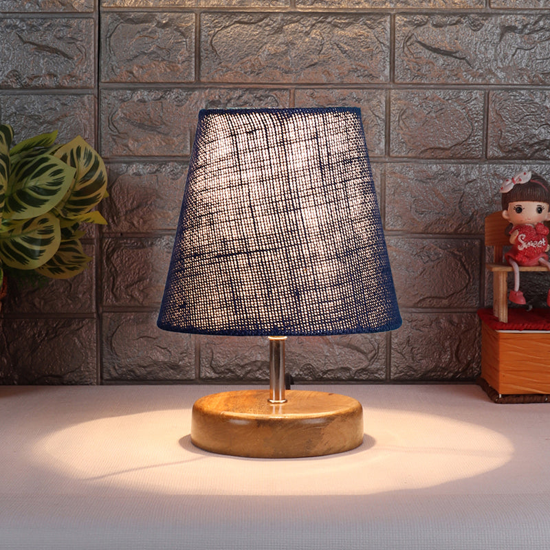 Table Lamp - Petricho Table Lamp With Jute Shade - Blue