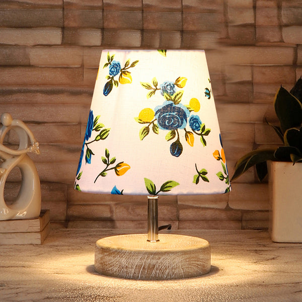 Table Lamp - Renvo Blue Fleur Table Lamp