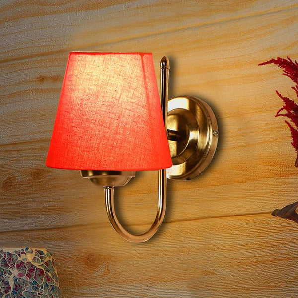 Buy Altura Conical Wall Lamp - Orange Wall Lamp from Vaaree