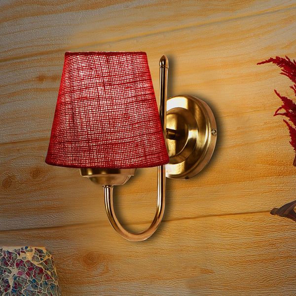 Wall Lamp - Altura Conical Wall Lamp - Maroon