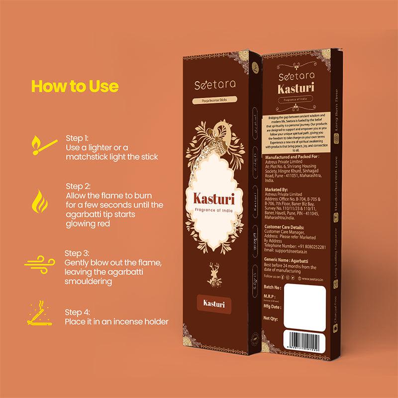 Buy Urvi Kasthuri Scented Incense Stick Incense Sticks & Cones from Vaaree