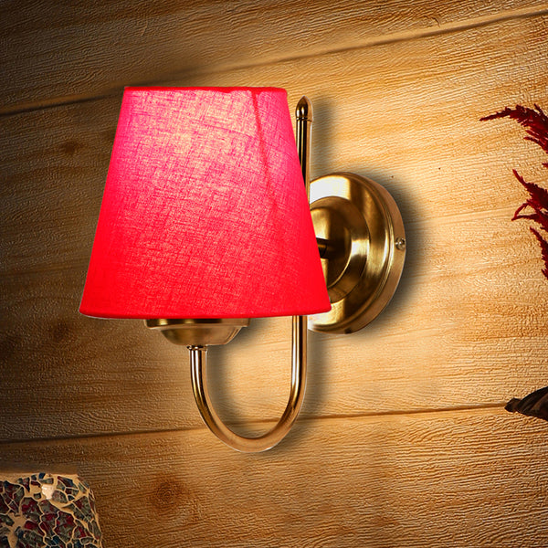 Buy Altura Conical Wall Lamp - Red Wall Lamp from Vaaree