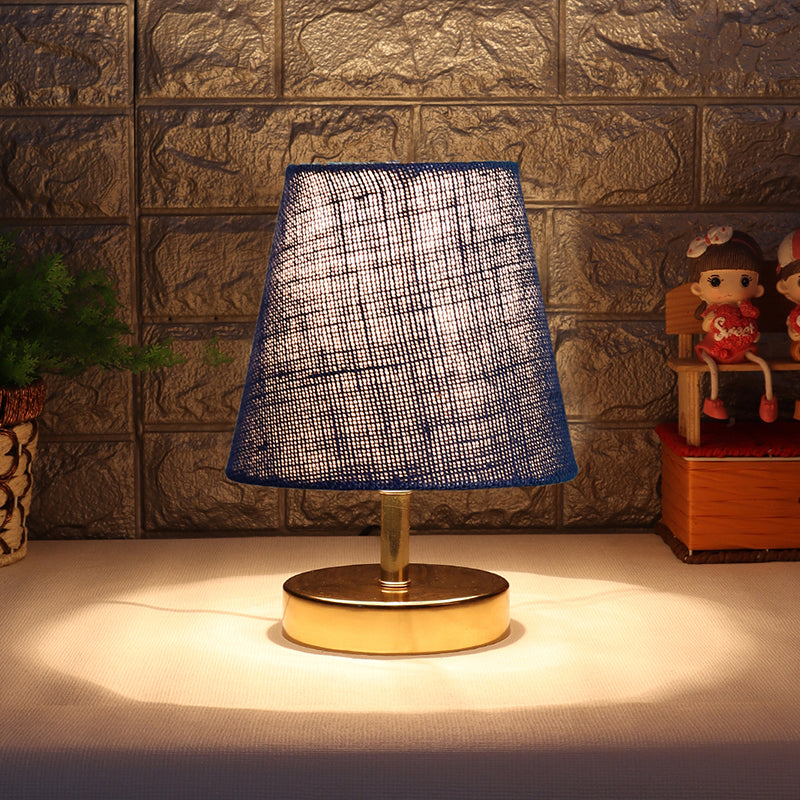 Table Lamp - Alba Table Lamp With Jute Shade - Blue