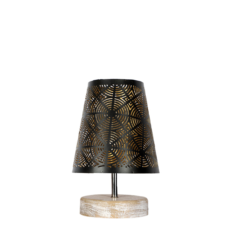 Table Lamp - Rexa Etched Table Lamp - Black