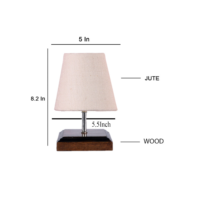 Table Lamp - Niksha Table Lamp With Jute Shade - White