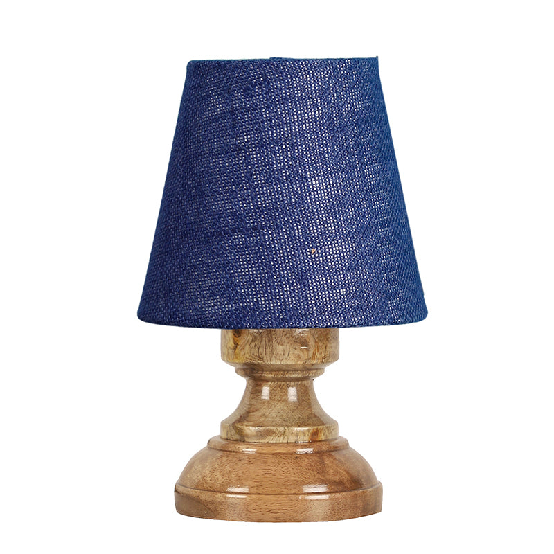 Table Lamp - Harolda Table Lamp With Jute Shade - Blue