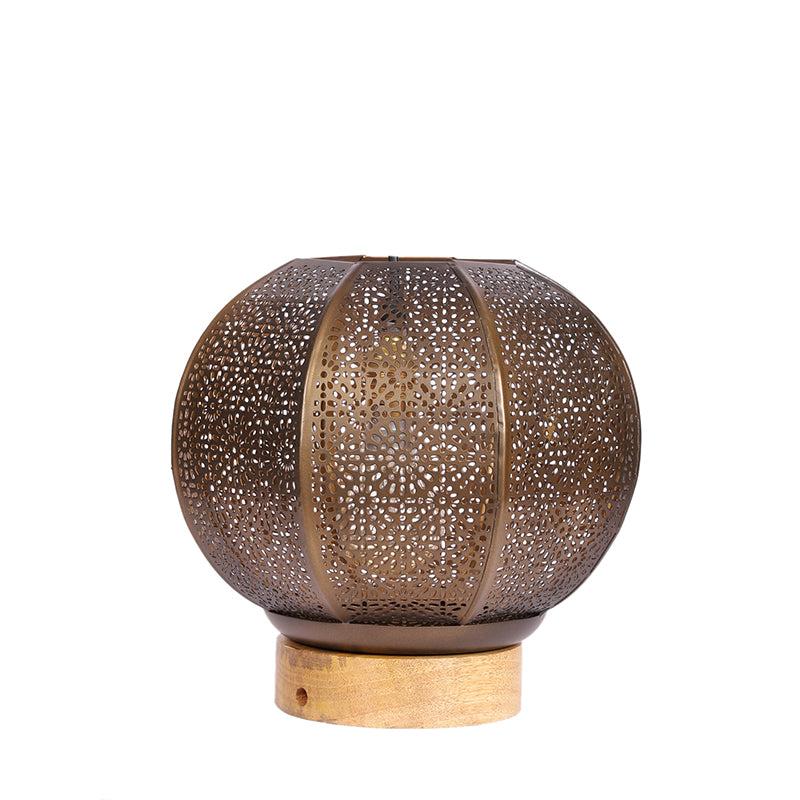 Buy Marya Round Etched Table Lamp Table Lamp from Vaaree