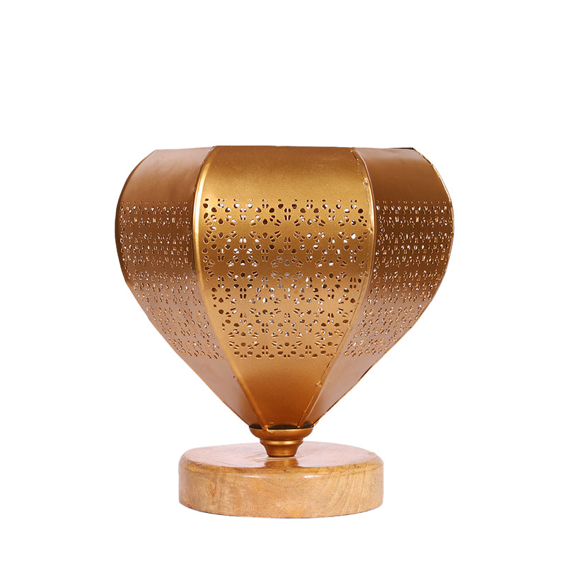 Table Lamp - Gitana Glory Table Lamp With Wooden Base