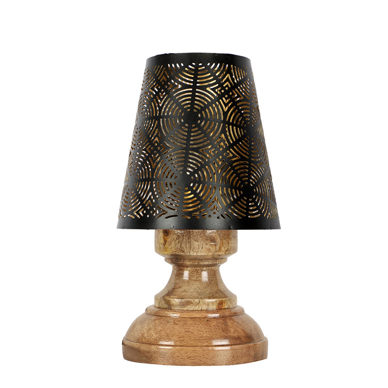 Buy Harolda Etched Table Lamp - Black Table Lamp from Vaaree