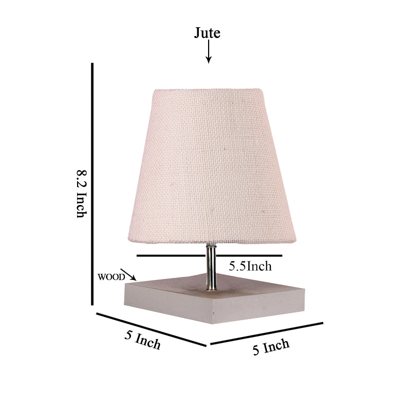 Table Lamp - Alsa Table Lamp With Jute Shade - White