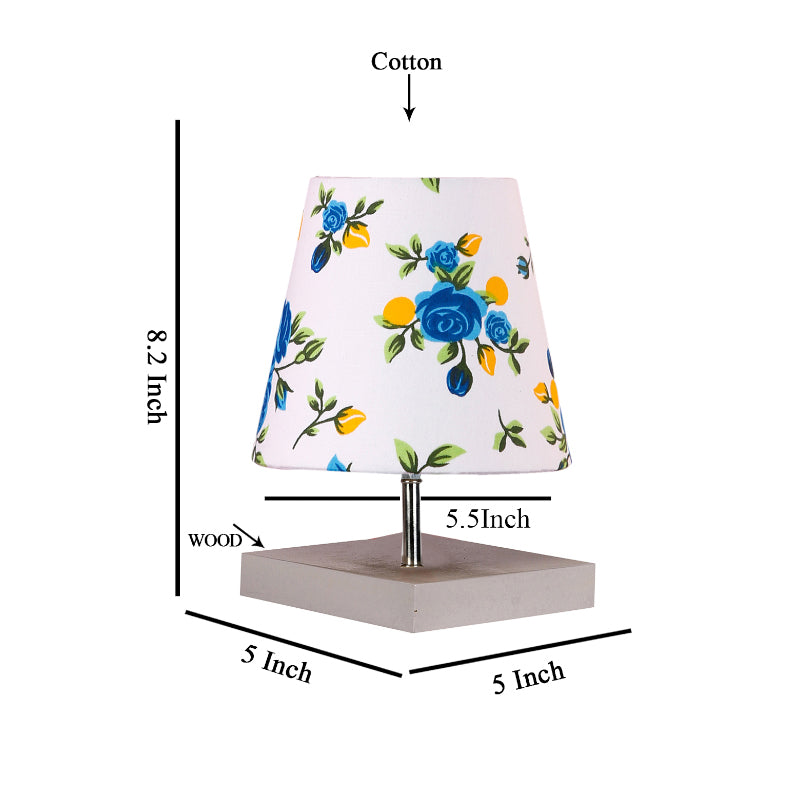 Table Lamp - Alsa Blue Fleur Table Lamp