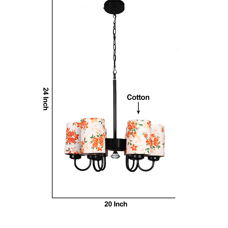 Ceiling Lamp - Ibis Flora Cylindrical Viya Chandelier