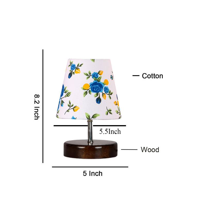 Table Lamp - Mita Blue Fleur Table Lamp