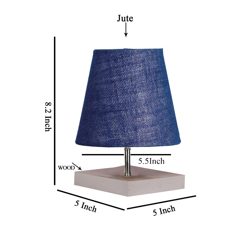 Table Lamp - Alsa Table Lamp With Jute Shade - Blue