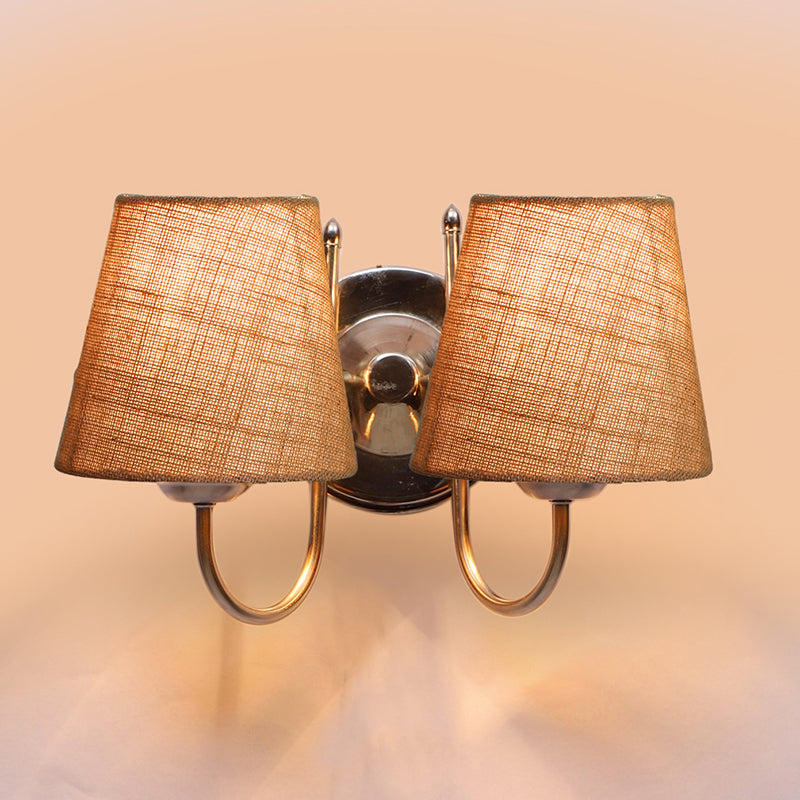 Wall Lamp - Veda Duo Conical Wall Lamp - Beige