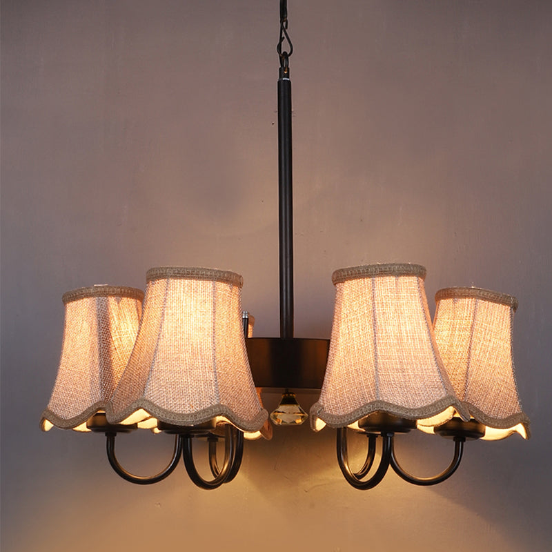 Ceiling Lamp - Bella Conical Viya Chandelier - Beige