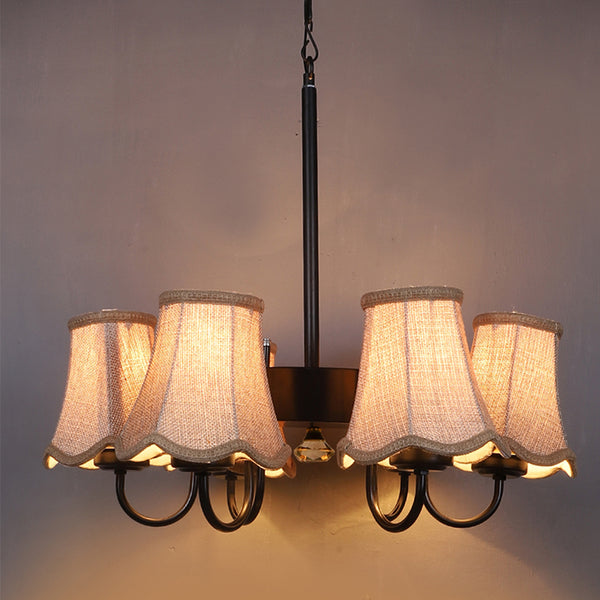 Buy Bella Conical Viya Chandelier - Beige Ceiling Lamp from Vaaree