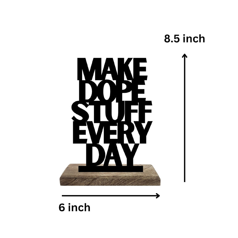 Buy Dope Ideas Daily Execution Typography Showpiece - Set Of Two Showpiece from Vaaree