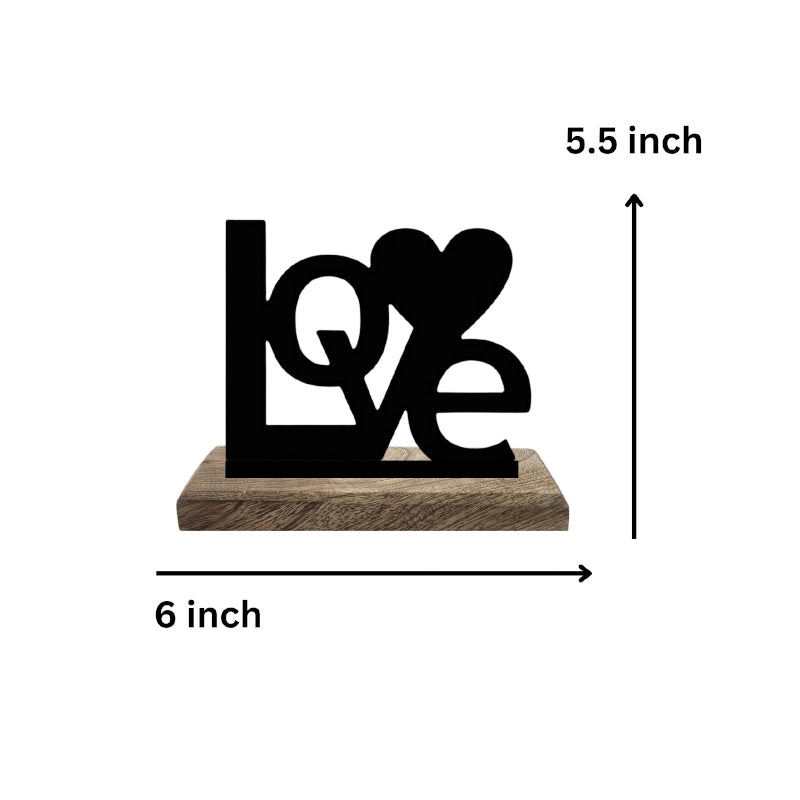 Buy Boundless Love Typography Showpiece - Set Of Two Showpieces from Vaaree