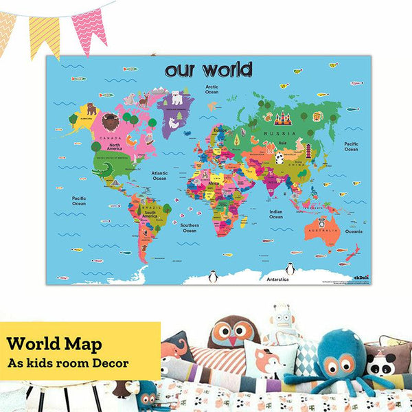 Wall Poster - World Map Wall Poster