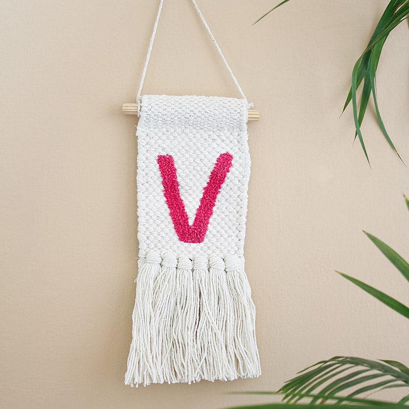 Buy V Monogram Mini Wall Hanging Wall Tapestry from Vaaree