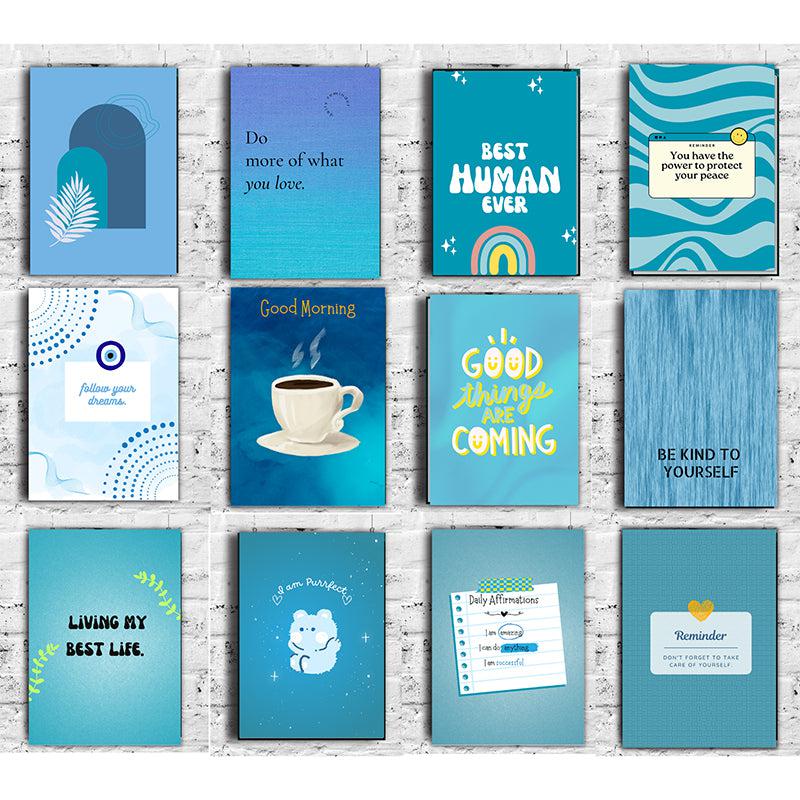 Buy Blue Beacon Wall Poster - Set Of Twelve Wall Poster from Vaaree