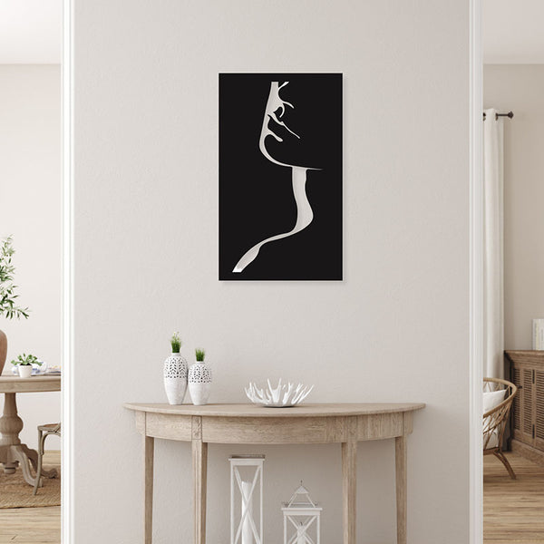 Wall Accents - Lady Figure Black Wall Art