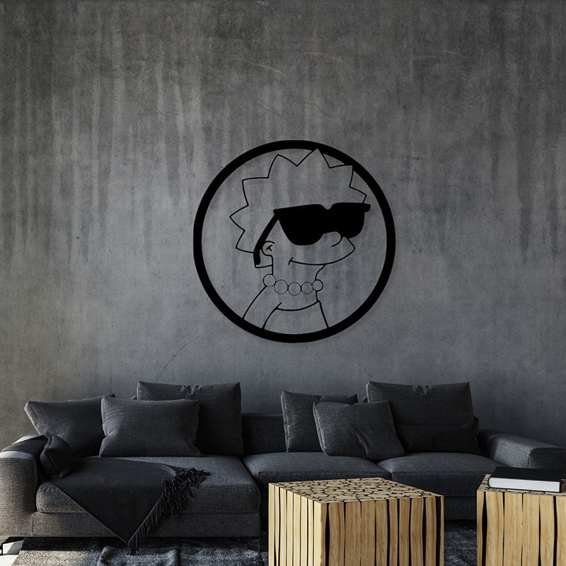 Buy Simpsons Black Wall Art Wall Accents from Vaaree