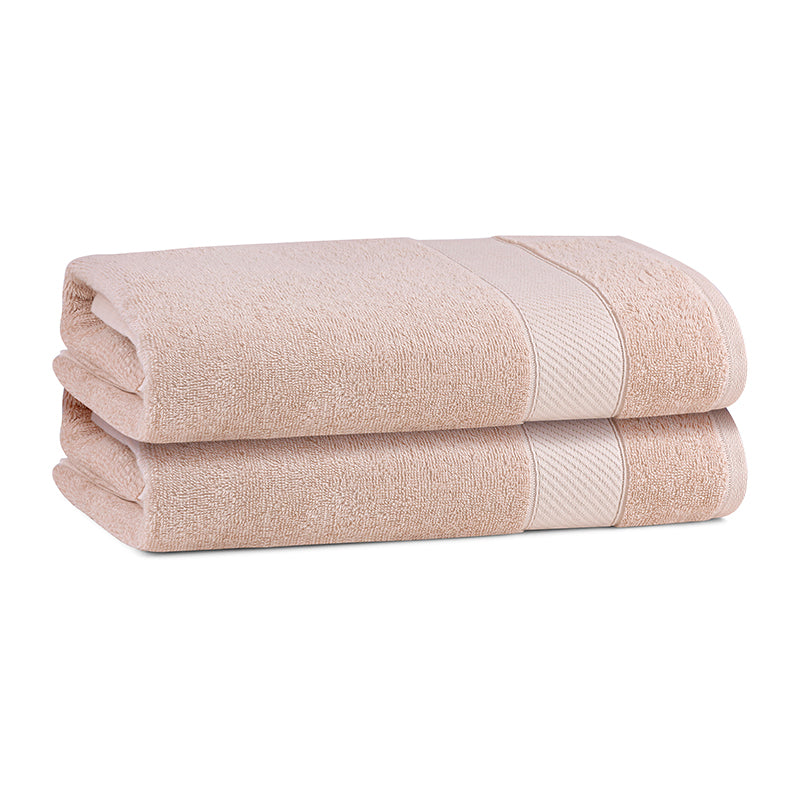 Buy Reign Bath Towel (Sandstone) - Set Of Two Bath Towels from Vaaree