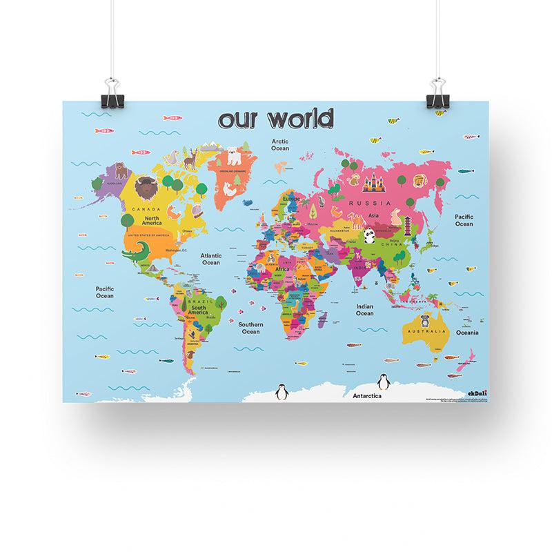 Buy World Wander Wall Poster Wall Poster from Vaaree