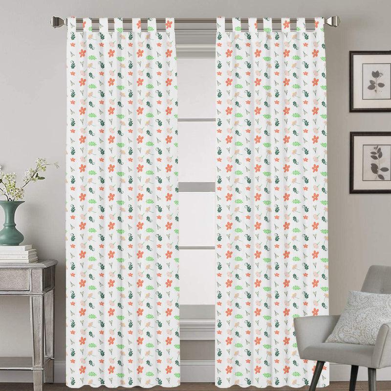 Buy Soma Floral Tab Top Medium Width Curtain Curtains from Vaaree